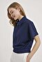 Armalife 7833 zippered neck short sleeve premium women's sweatshirt - 2