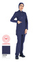Patriot Blue Thin Fabric Lycra Hijab Doctor Nurse Uniform Set (with Arma Gift)