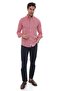 Slim Fit Long Sleeve Lapel Buttoned Breathable Linen Gift Boxed Men's Shirt Fs-004548 - Red - 6