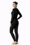 Women's Black Long Sleeve Thermal Undershirt 1012 - 2