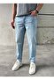 Washable Detail Comfortable Fit Light Blue Banan Jeans - 5