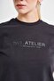 Women's Short Sleeve Design Tshirt with Brand Logo Printed on the Front - 4