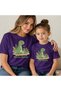 Mother Daughter Cute Dinosaur Printed Oversize T-Shirt Twin T-Shirt 100% Cotton Comfortable Fit (Single Price)