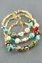 Mixed Turquoise Stone Enamel Bracelet - Ebruli - 3
