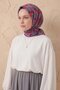 Soft Scarf Floral Line Gray 90X90 - 5