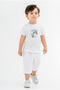 Striped Shirt 3-Piece Set T-Shirt Shorts Summer Stylish Combination - 2