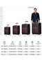 Soft Shell Material 3PCS Set (20/24/28 Inch) Luggage, Ultra Lightweight, Expandable, 2 Wheels, Combination Locks Suitcase - 8