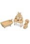 Wooden 3D Miniature Bathroom Furniture Set - Educational Model Design Series - 2
