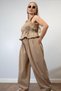 Women's Mink Belted Trousers Set - 4