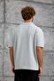 Men's T-Shirt Dp Collar Button Polo Gray Oversize Knitwear Fabric - 6