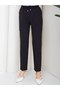 Carrot Cut Ankle-Length Elastic Waist Pocketed Pants - 3