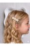 3 Set of Side Buckles with Pearls - Pastel Colored Handmade Stylish Hair Accessory for Children and Women - 2