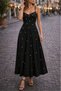 New Season Women's Rope Strap V-Neck Pearl Detailed Long Janjan Crepe Graduation Dress - 2