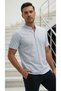 Hakim Collar Short Sleeve Epaulet Shirt Embroidered