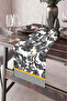 40X140Cm Woven Stain Resistant Printed Thai Feather Fabric Table Cloth Decorative Runner Washable