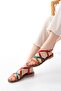 Zri̇n-017 Premium Multi Orthopedic Genuine Leather Women's Sandals - 2