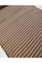 Green Ecru Striped Knitwear Knitted Fabric Cottony Soft Flexible 160X260Cm - 6