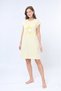 Patterned Combed Cotton Casual Dress Regular Cut - Home, Beach, Nightgown