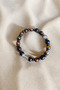Agate Bracelet Large Size Faceted Cut Agate Stone Bracelet Brown Black Model - 6