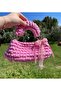 Mysey Pink Knitted Women's Handbag