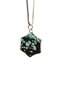 Obsidian Natural Stone Handmade Necklace with Chain: 2 cm Chain: 20 cm Boxed Mudanis