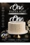 One Cake Topper (Gold Silver Plexiglass) One Cake Decoration 1St Birthday Plexiglass Gold Silver Cake Topper Decoration - 4