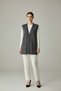 Plus Size Boat Neck Sleeveless Pocketed Short Acrylic Steel Knit Knitwear Vest Daily Casual Vest - 2