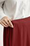 6444 - Comfortable and Stylish Viscose Elastic Waist Cobe Ruffle Skirt with Handkerchief - 5