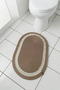 Handmade Decorative Braided Model 5-Piece Bathroom Set 2-Piece Mat 50X80 cm & 40X60 cm + Baskets 18X18 cm & Laundry Basket 35X33 cm - 6