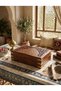 Natural Wood and Stylishly Carved Detailed Decorative Box, Ideal for Gifts