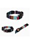 Ethnic Patterned Adjustable Dog Collar and Leash Set 3 Sizes S-M-L