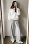 Women's Comfortable Fit Hooded Sweatshirt Oversized Cut - 3
