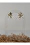 Knot Detailed Half Star Steel Earrings - 4