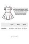 Girl's Belted Poplin Fabric Summer Dress with Necklace Accessory - 5