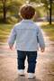 Nk Baby Boy Button Detailed Denim Jacket 1-4 Years Blue - 2