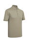 Men's Polo Collar Corn Cotton Short Sleeve Buttoned Embossed Detailed Kagi Beige T-Shirt - 5311 - 4