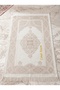Special for Mother's Day: My Dear Mom Embroidered Prayer Rug Set with Prayer Beads - White - 4