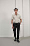 Men's Basic Zippered Polo Collar T-Shirt