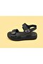 06463 Comfortable Anatomic Fiber Leather Velcro Guaranteed Women's Sandals - 2
