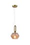 Modern Lighting, Single pendent, 24x34 cm, Light, champagne glass pendent, Suitable for bedroom, kitchen, coffee shop, Adjustable height