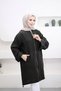 6346 - Comfortable Zippered Pocket Long Tunic with Cuff Detail