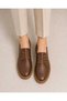 Genuine Leather Brown Orthopedic Women's Shoes - 2