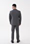Slim Fit Mono Collar Striped Men's Suit - 6