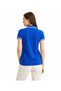 Women's Cobalt Blue Polo Neck T-Shirt 100% Cotton - 2