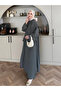 Khaki Kimono Set with Lacing Accessories - 8832 - 5