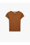 Crew Neck Short Sleeve Ribbed T-Shirt - 3