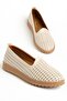 Brook Women's Beige Genuine Leather Orthopedic Ballerinas - 2