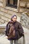 Allure Leopard Pattern Shawl - Purple-Tan - 2