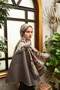 Allure Lily Pattern Shawl - Mink - 4