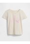 Gap baby girl graphic print short sleeve t-shirt 6 months - 5 years beige